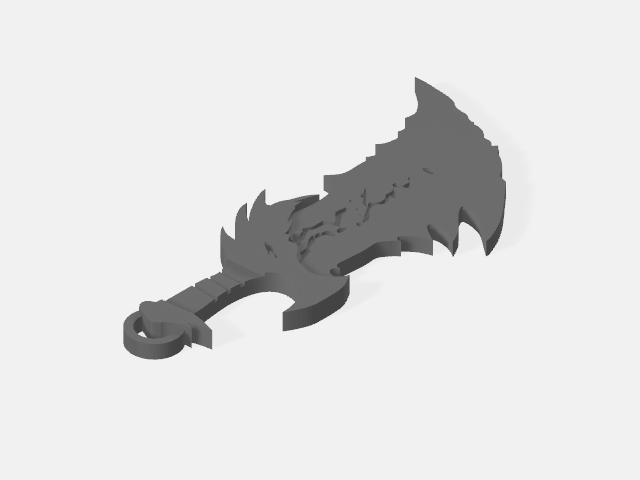 Blades Of Chaos Keychain