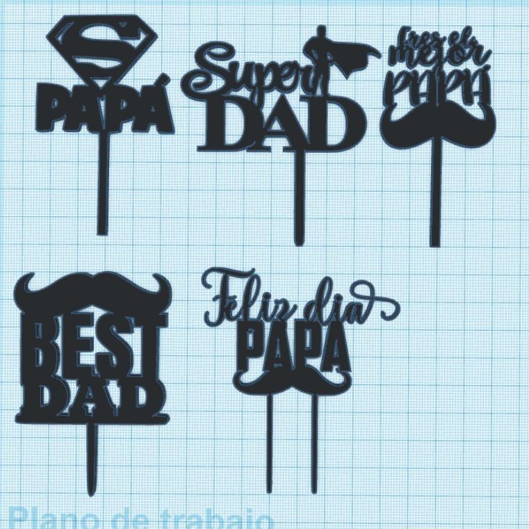 father's day cakes toppers