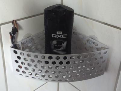 Shower caddy with compartment