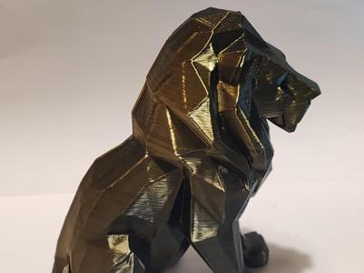 Lion art low poly