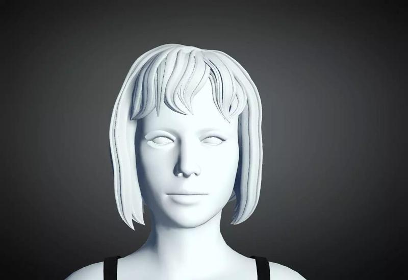 3D Hair style for Female 46 3D model