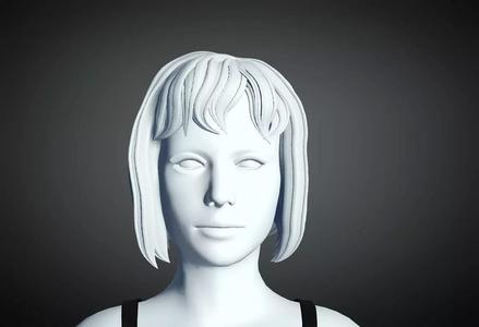 3D Hair style for Female 46 3D model