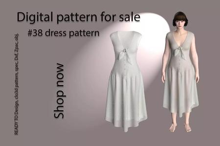 38 dress pattern for women