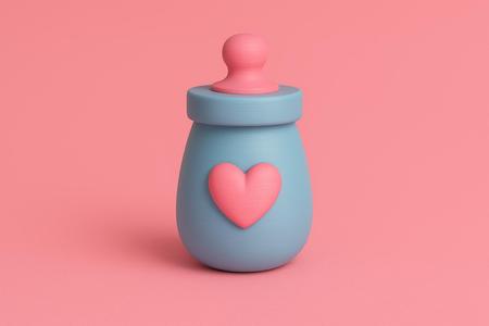 Cute Bottle with Heart