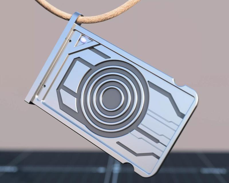 Tron Legacy-Inspired Sam Necklace Pendant 3D Model