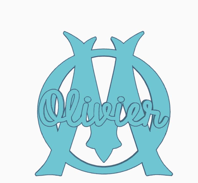 personalized OM soccer decoration, Olivier
