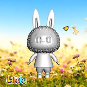 🌼 Labubu 3D Print Model – Whimsical Character Statue 🐰