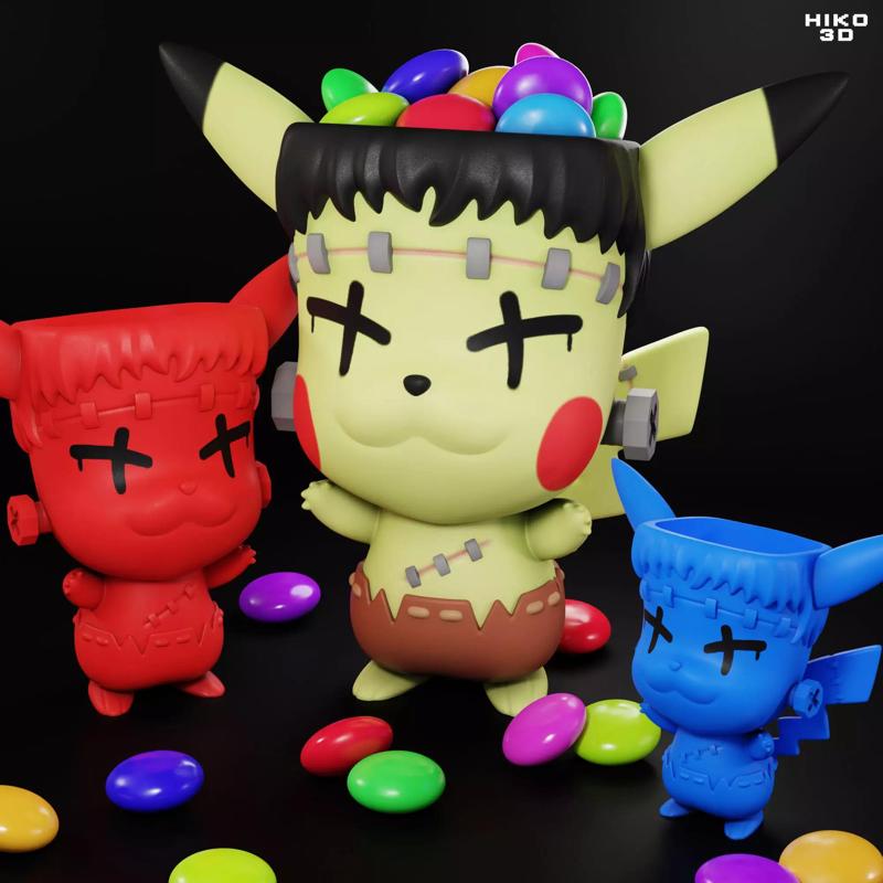 FRANKENCHU - HALLOWEEN TOY POT -
