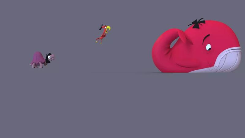 KUZCO - THE EMPERORs  NEW GROOVE - PACK X3 TURTLE - BIRD - WHALE