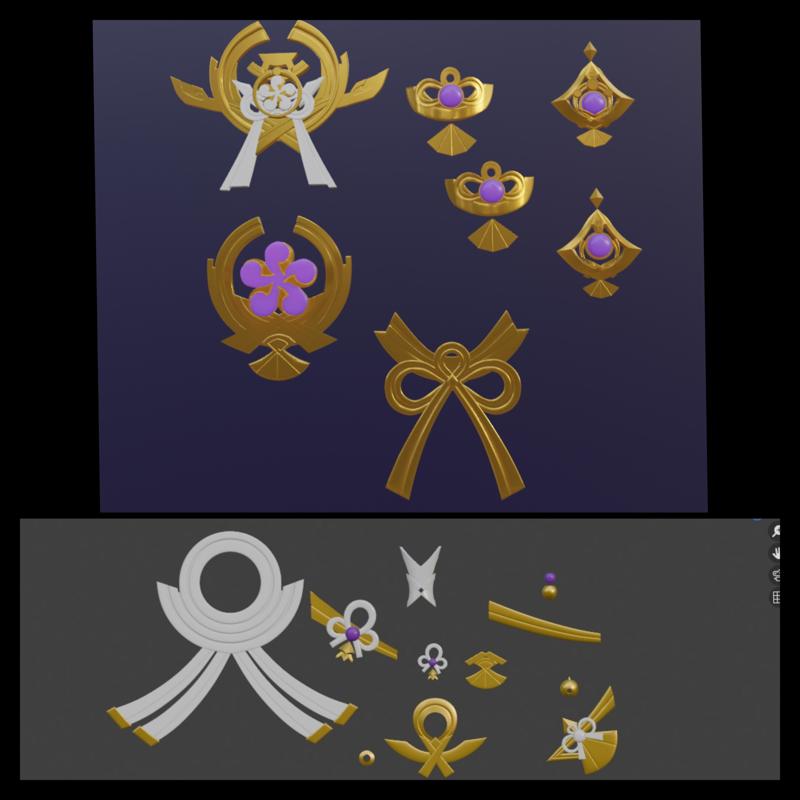 Yae Miko Accessories (Geshin Impact)