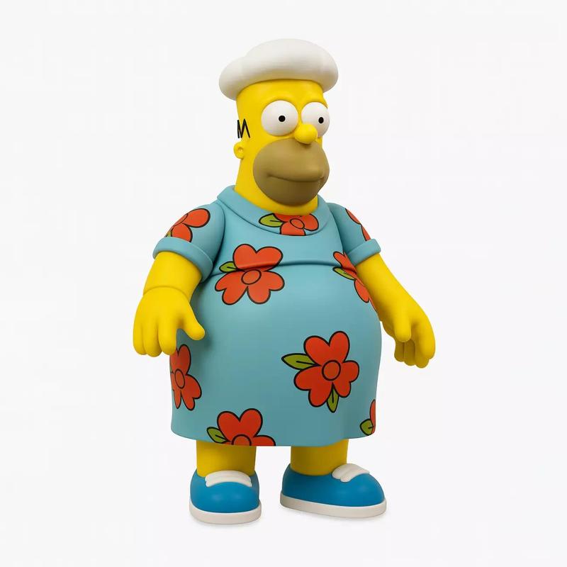 Fat Homer Simpson Tropical Floral Dress toy