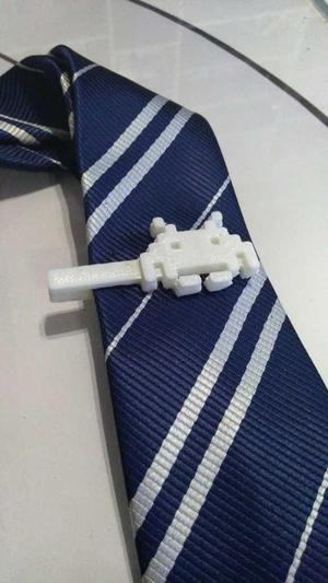Space Invaders Tie Clip