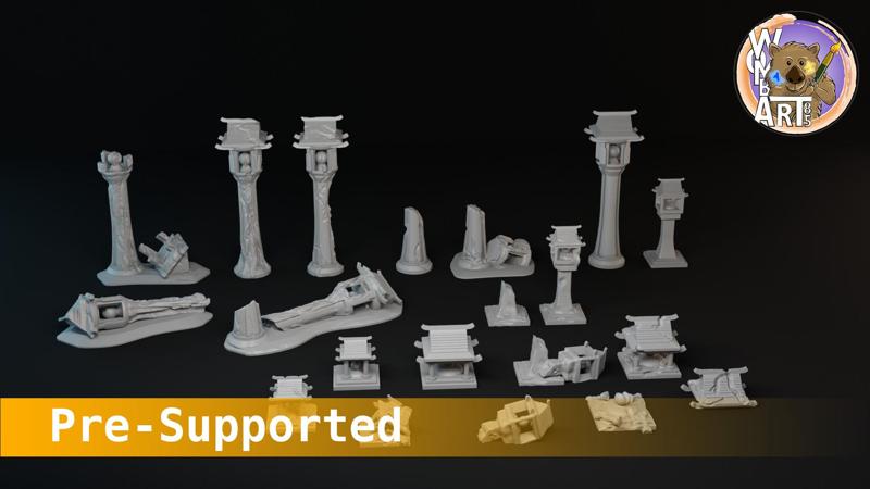 Japanese-style shrines Set A