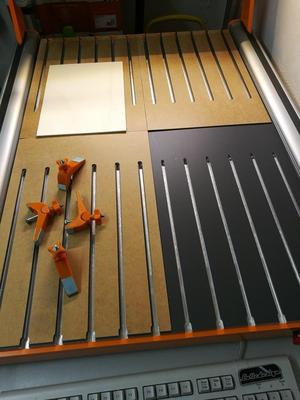 Stepcraft 840 Aluminium victim plate