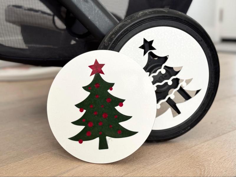 Christmas tree wheel hub cap for Uppababy Vista V2