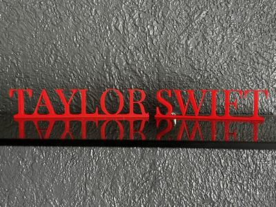 Taylor Swift Name Sign Art