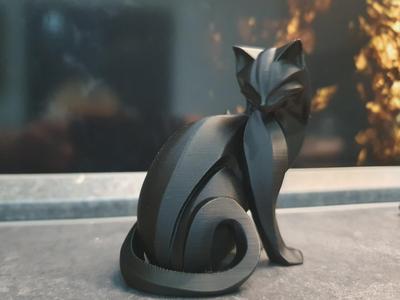 abstract minimalist cat