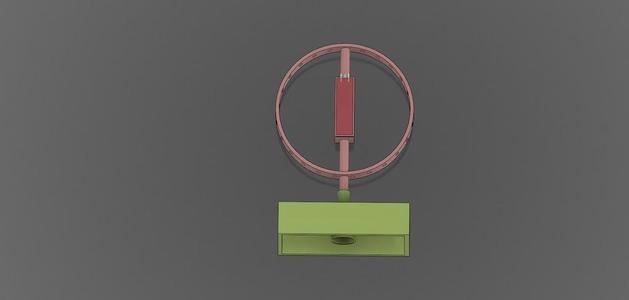 Spinning led holder