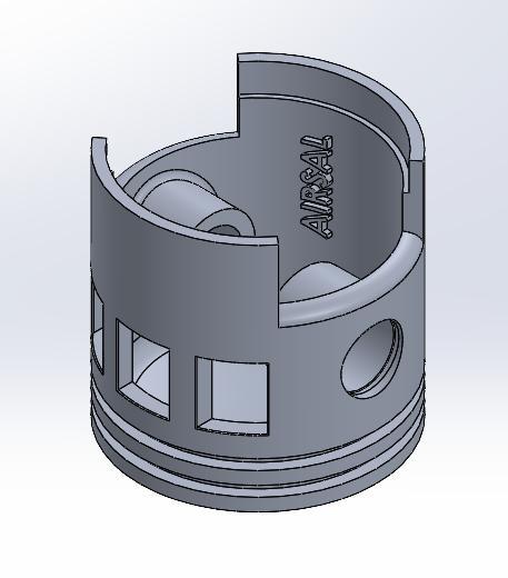 65.3cc Airsal T3 Ø46 mm Peugeot 103 piston