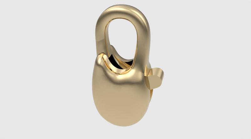 Simple Carabin Jewelry Lock 3D print