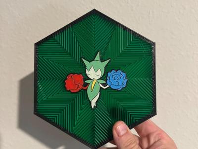 #315 Roselia Hex Wall Art