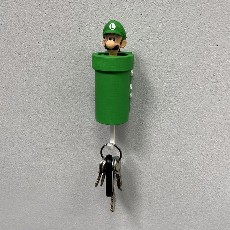 SUPER MARIO PIPE KEY HANGER - LUIGI