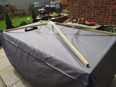 Pool table cover support