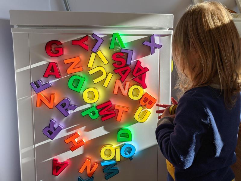 Alphabet Letters and Numbers with Embeddable Magnets - Fridge Magnets
