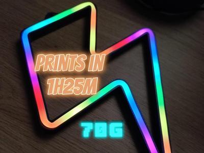 Spark neon-look light decoration