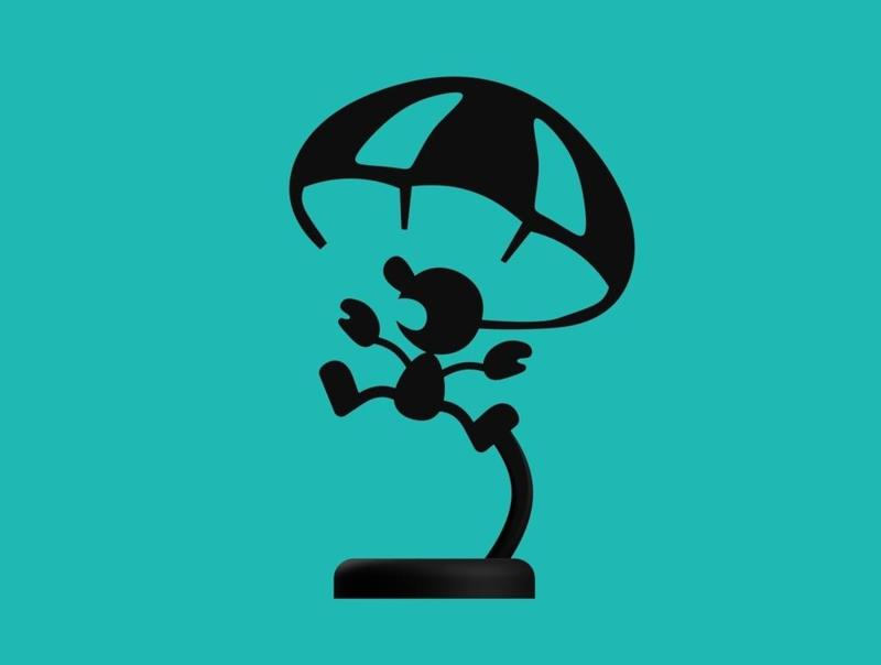 Mr. Game & Watch - Parachute