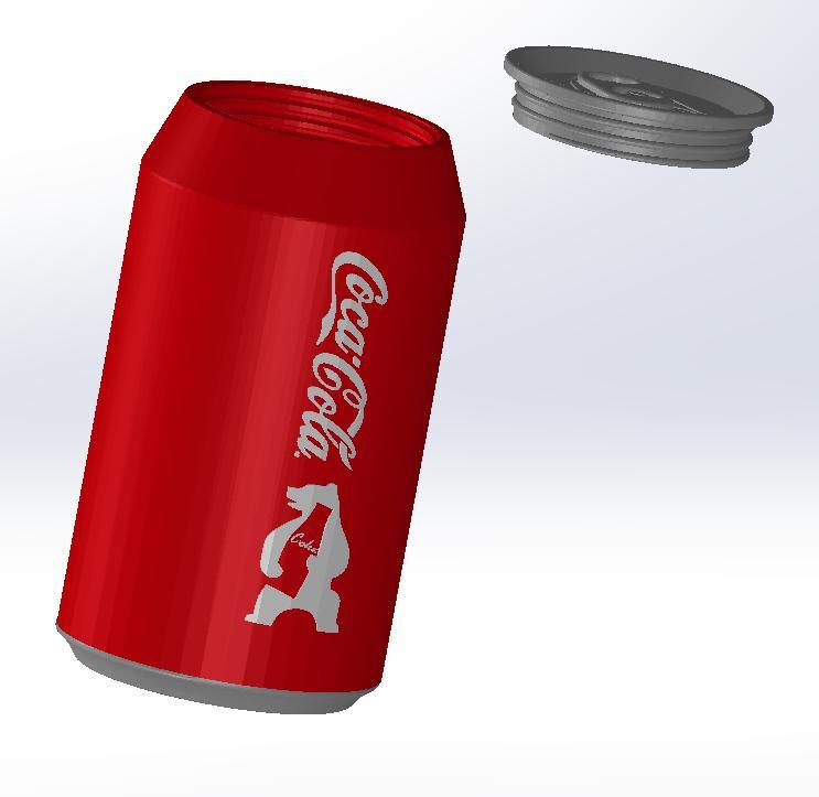 Coca Cola Christmas Can Container