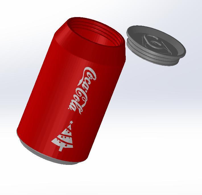 Coca Cola Christmas Can Container