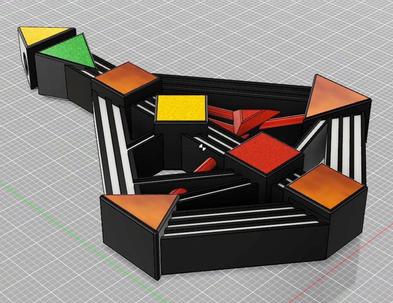 Human Design Chart 3D Model