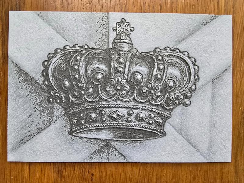 Crown drawing * Hueforge