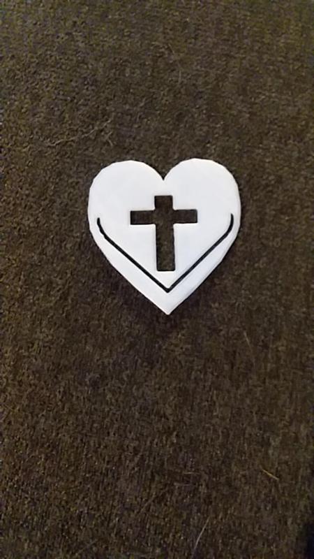 Cross Heart Bible Bookmark