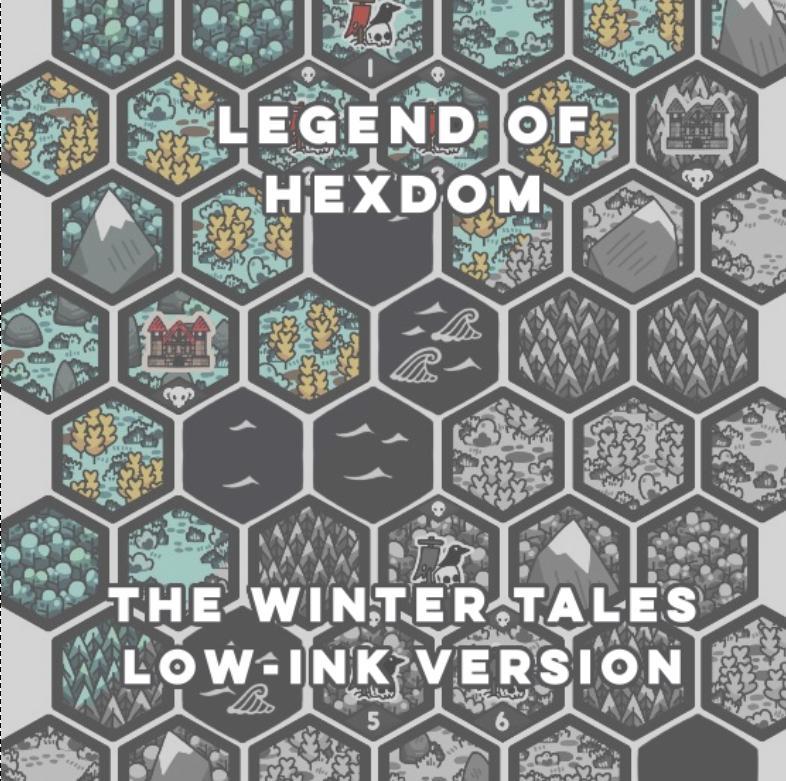 Legend of Hexdom - The Winter Tales Campaign - Low-Ink versions