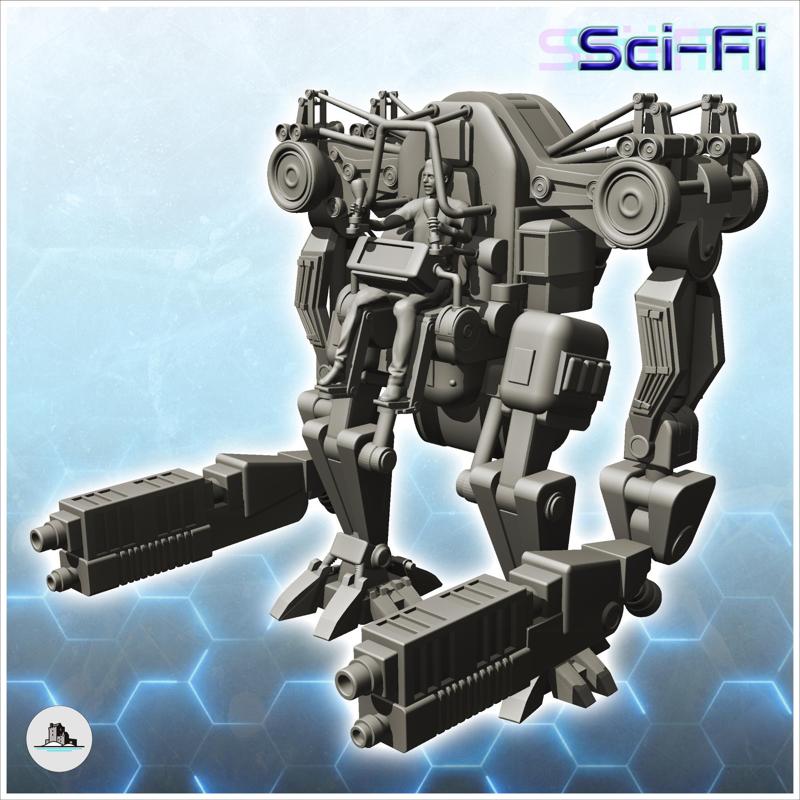 Isarus combat robot (1) - Future Sci-Fi SF Post apocalyptic Tabletop Scifi