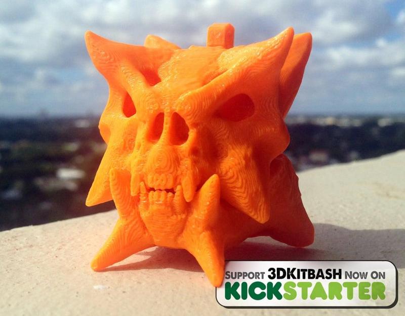 Gankra Skull Charm - Kickstarter promotion for 3DKitbash.com