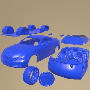 Lexus SC 2007 PRINTABLE CAR IN SEPARATE PARTS