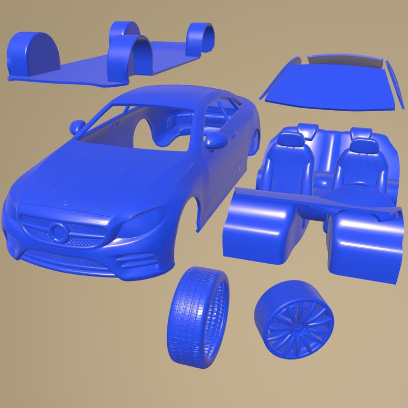Mercedes Benz E Class C238 PRINTABLE CAR IN SEPARATE PARTS