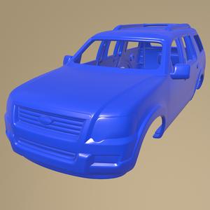 Ford Explorer 2006 PRINTABLE CAR BODY