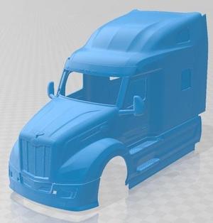 Peterbilt 579 Sleeper Cab Tractor Truck 2024 Printable Body Cabin