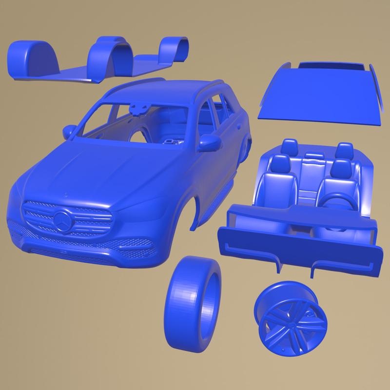Mercedes Benz Gle 2020 PRINTABLE CAR IN SEPARATE PARTS