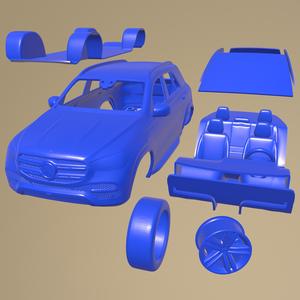 Mercedes Benz Gle 2020 PRINTABLE CAR IN SEPARATE PARTS