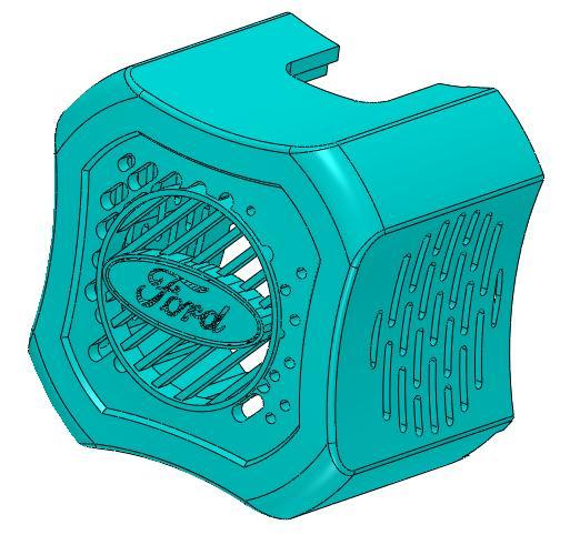 Ford-Themed Fan Guard for Ender 3 V2