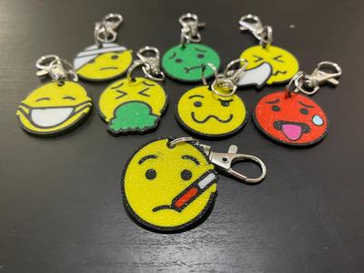 Face with Thermometer - Sickies - Keyring