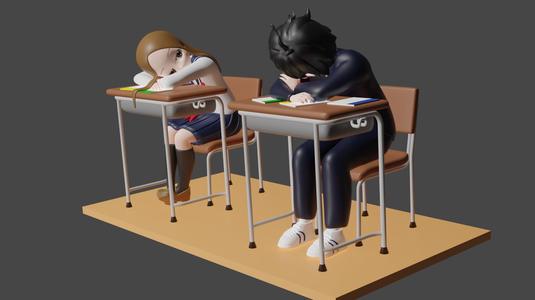 Teasing Master Takagi San - Desk Scene