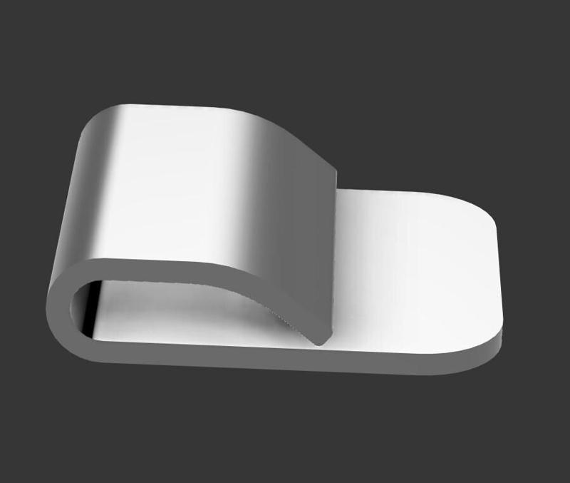 Card clip for car sun visors