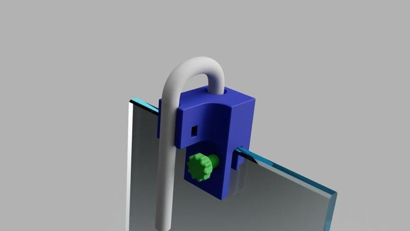 Holder for aquarium level controller hose (and narrow clearance between top glass and the sides)