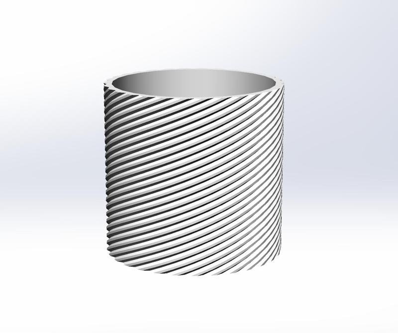 6 in Spiral Planter